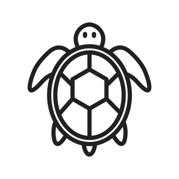 Ikona Żółwia Morskiego Nadaje Się Aplikacji Mobilnej — Wektor stockowy