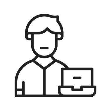 Kullanıcı simgesi resmi. Mobil uygulama için uygun