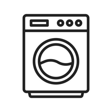 Çamaşır Makinesi simgesi resmi. Mobil uygulama için uygun
