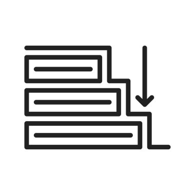 Şelale ikonu resmi. Mobil uygulama için uygun