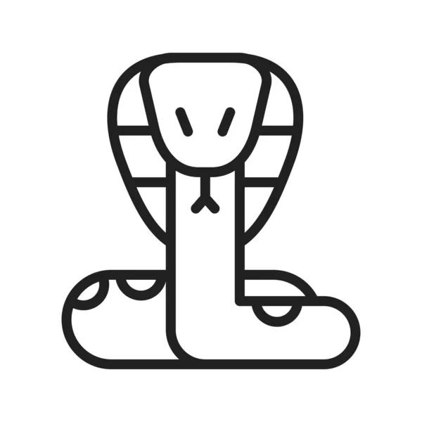 Obraz Ikony Węża Nadaje Się Aplikacji Mobilnej — Wektor stockowy