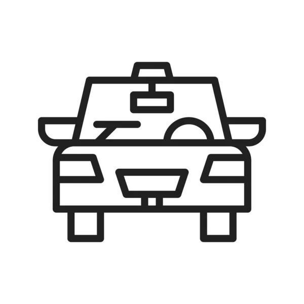 Taxi Pictogram Afbeelding Geschikt Voor Mobiele Toepassingen — Stockvector