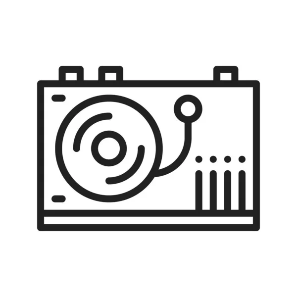 stock vector Vinyl Player icon image. Suitable for mobile application