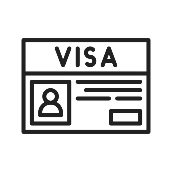 Visa Symbolbild Für Den Mobilen Einsatz Geeignet — Stockvektor