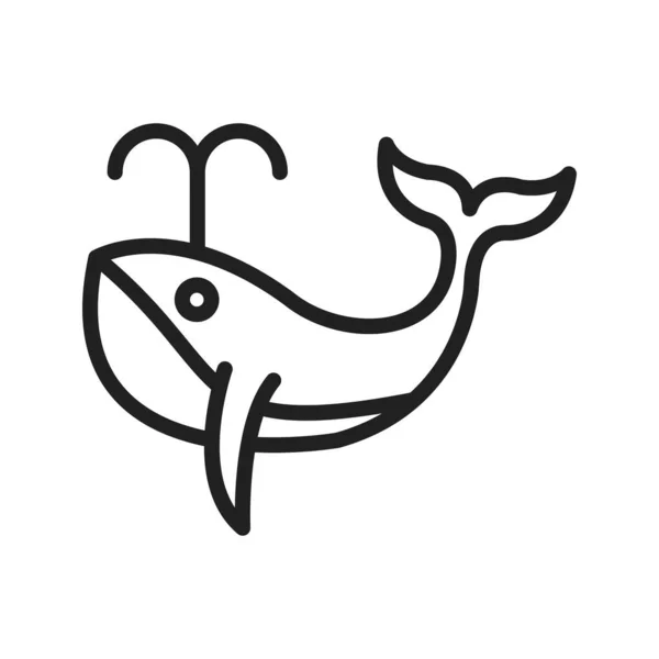 Wal Symbolbild Für Den Mobilen Einsatz Geeignet — Stockvektor