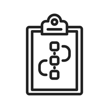 Çalışma akışı simgesi resmi. Mobil uygulama için uygun