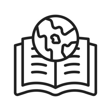 World Book Dayicon resmi. Mobil uygulama için uygun