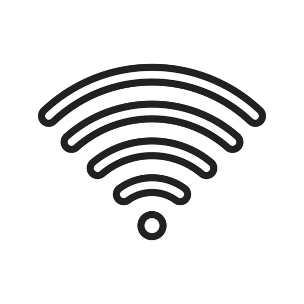 Wifi Icoon Afbeelding Geschikt Voor Mobiele Toepassingen — Stockvector
