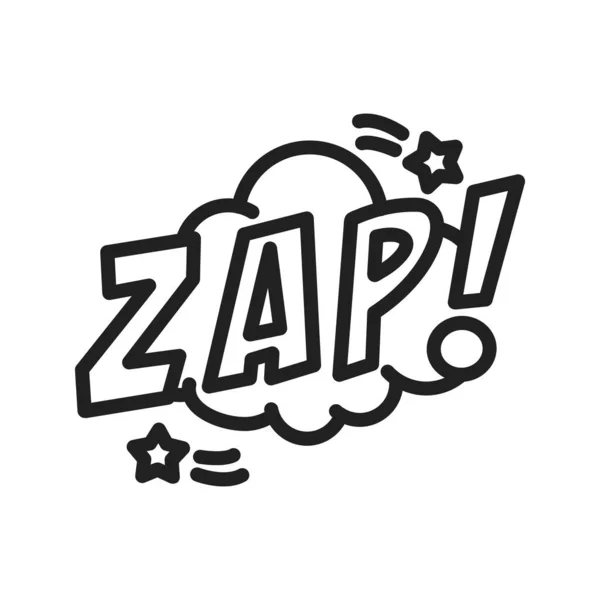 Zap Bubbleのアイコン画像 モバイルアプリケーションに適しています — ストックベクタ