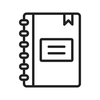 Not Defteri Simgesi resmi. Mobil uygulama için uygun.