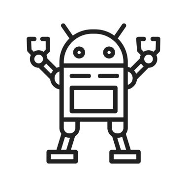 Robotik Simge resmi. Mobil uygulama için uygun.