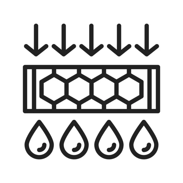 Wasser Ikone Bild Für Den Mobilen Einsatz Geeignet — Stockvektor