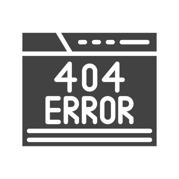 404 Error Icono Imagen Adecuado Para Aplicaciones Móviles — Archivo Imágenes Vectoriales