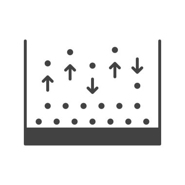 Atomik Katman Depolama Simgesi resmi. Mobil uygulama için uygun.