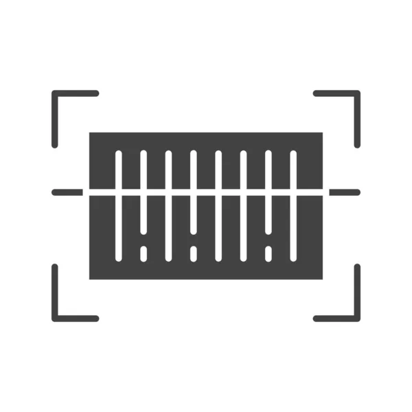 Obrázek Ikony Skeneru Čárového Kódu Vhodné Pro Mobilní Aplikace — Stockový vektor