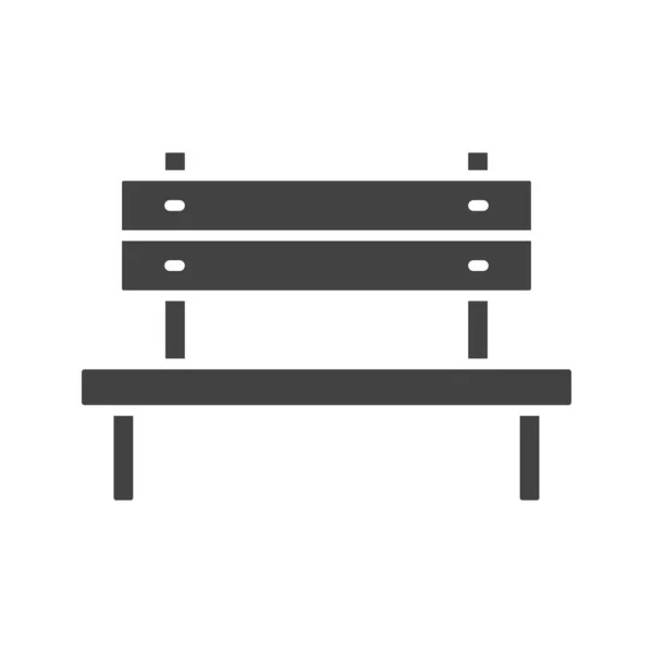 Bench Icon Image Cocok Untuk Aplikasi Mobile - Stok Vektor