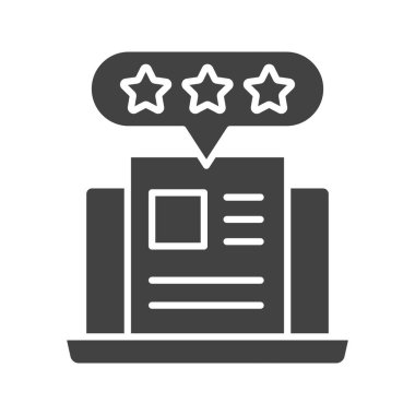 Günlük İncelemesi Simgesi resmi. Mobil uygulama için uygun.