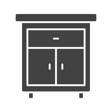 Dolap Çekmecesi Simgesi resmi. Mobil uygulama için uygun.
