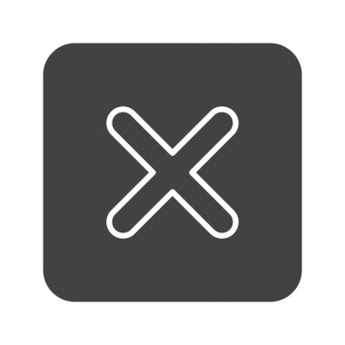 Kapalı İmza Simgesi resmi. Mobil uygulama için uygun.