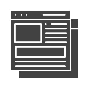 İçerik Simgesi resmi. Mobil uygulama için uygun.