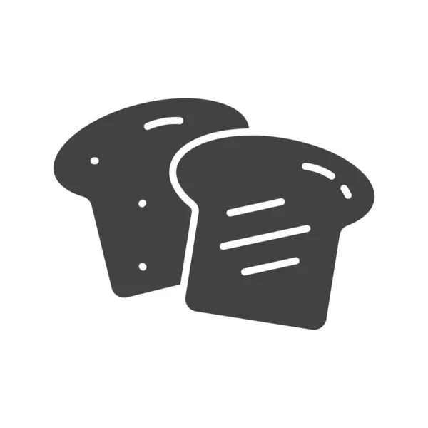 Brood Icoon Imago Geschikt Voor Mobiele Toepassingen — Stockvector