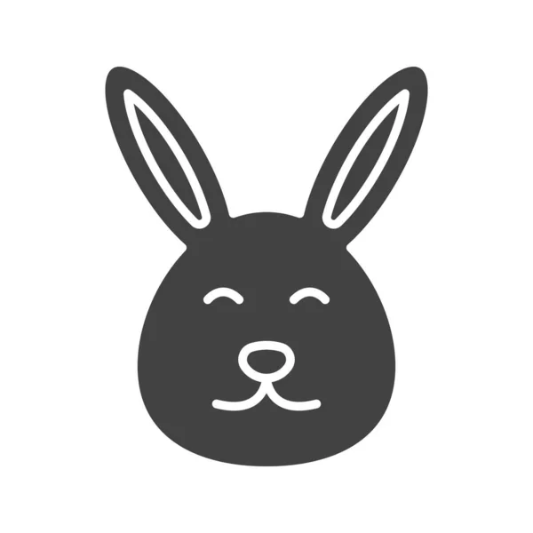 Bunny Icon Bild Für Den Mobilen Einsatz Geeignet — Stockvektor