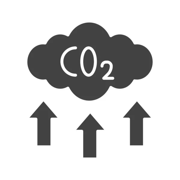 Imagen Del Icono Carbono Adecuado Para Aplicaciones Móviles — Vector de stock