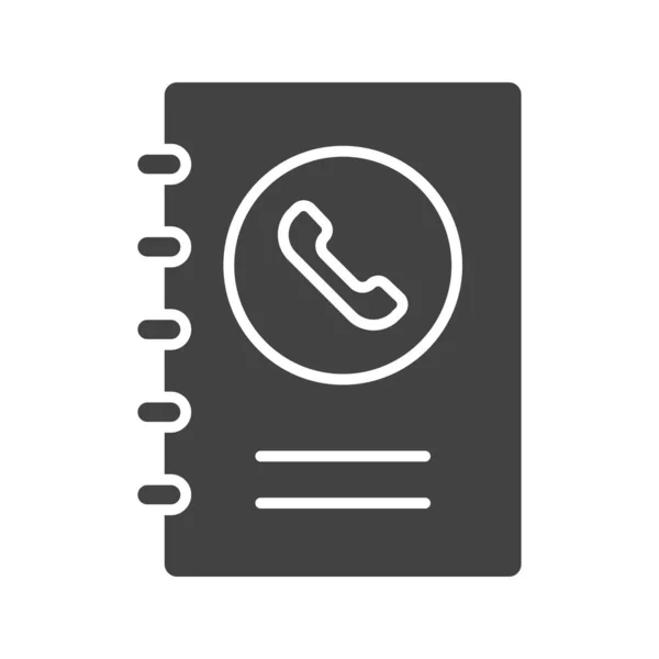 Contacto Book Icon Image Adecuado Para Aplicaciones Móviles — Vector de stock