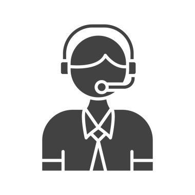 Müşteri Hizmeti Simgesi görüntüsü. Mobil uygulama için uygun.