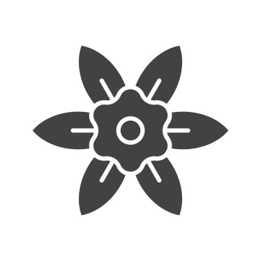 Nergis Simgesi resmi. Mobil uygulama için uygun.