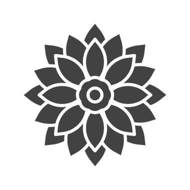 Dahlia Simgesi. Mobil uygulama için uygun.