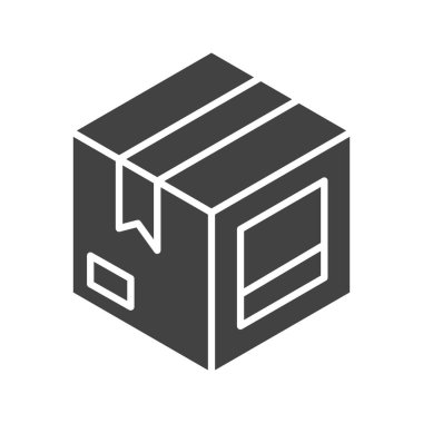 Teslimat Kutusu Simgesi resmi. Mobil uygulama için uygun.