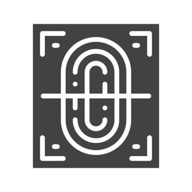 Parmak izi Simge resmini tara. Mobil uygulama için uygun.