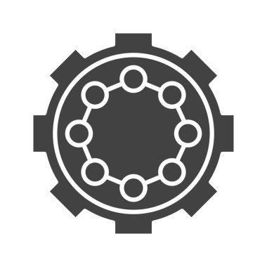 Dişli Simgesi resmi. Mobil uygulama için uygun.