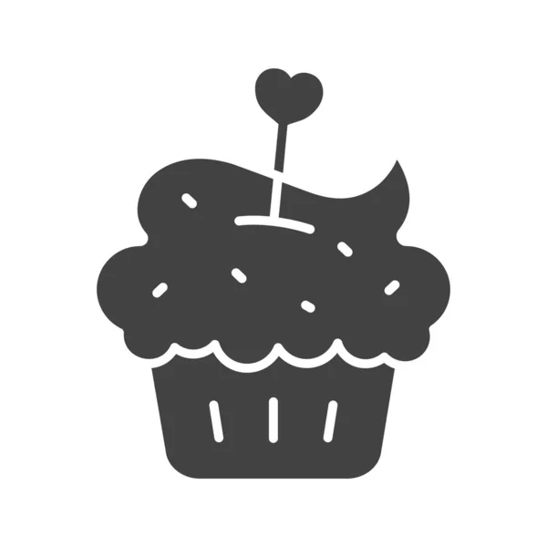 Cupcake Icon Image Suitable Mobile Application — Stock Vector