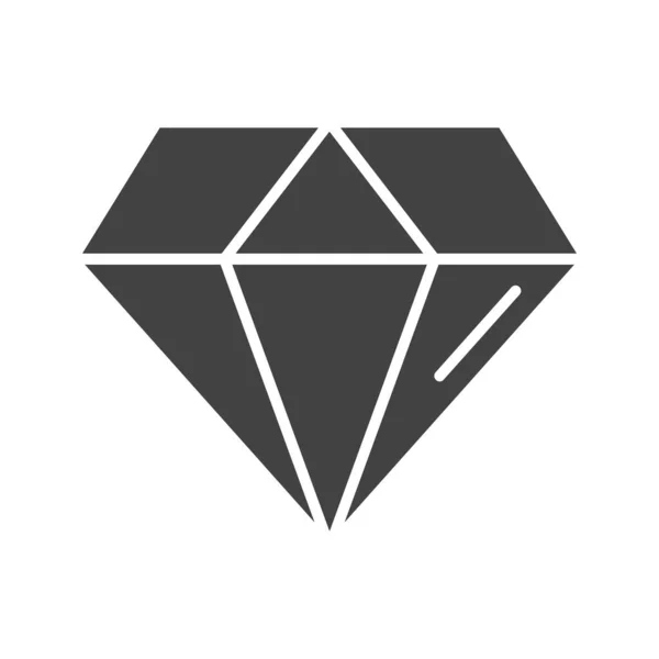 Diamantene Symbolfigur Für Den Mobilen Einsatz Geeignet — Stockvektor