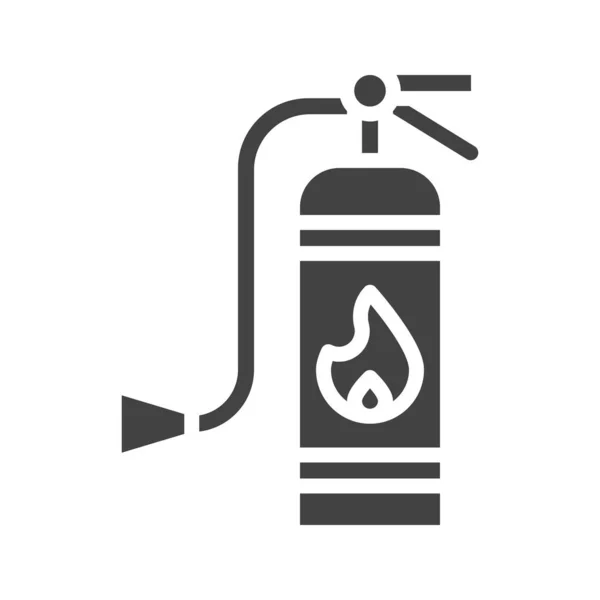 Imagen Del Icono Del Extintor Incendios Adecuado Para Aplicaciones Móviles — Vector de stock