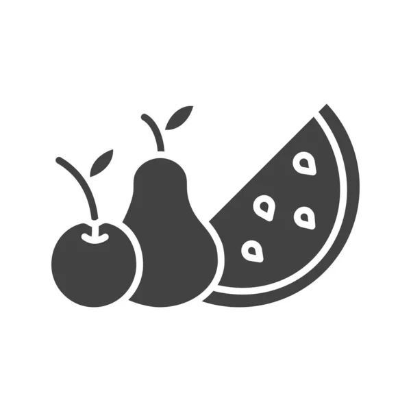 Obraz Ikony Owoców Nadaje Się Aplikacji Mobilnej — Wektor stockowy