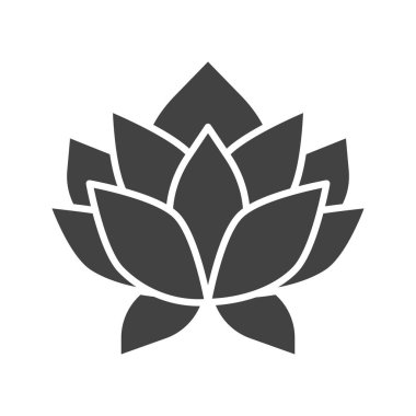 Lotus Çiçeği Simgesi resmi. Mobil uygulama için uygun.