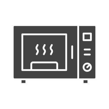 Mikrodalga Simgesi resmi. Mobil uygulama için uygun.