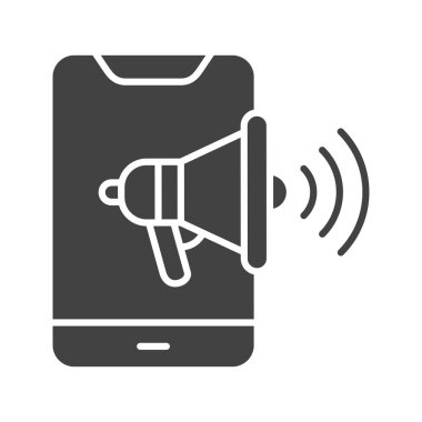 Mobil Pazarlama Simgesi. Mobil uygulama için uygun.