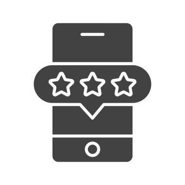 Mobil İnceleme Simgesi resmi. Mobil uygulama için uygun.