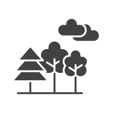 Doğa ikonu görüntüsü. Mobil uygulama için uygun.