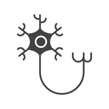 Nöron Simgesi görüntüsü. Mobil uygulama için uygun.