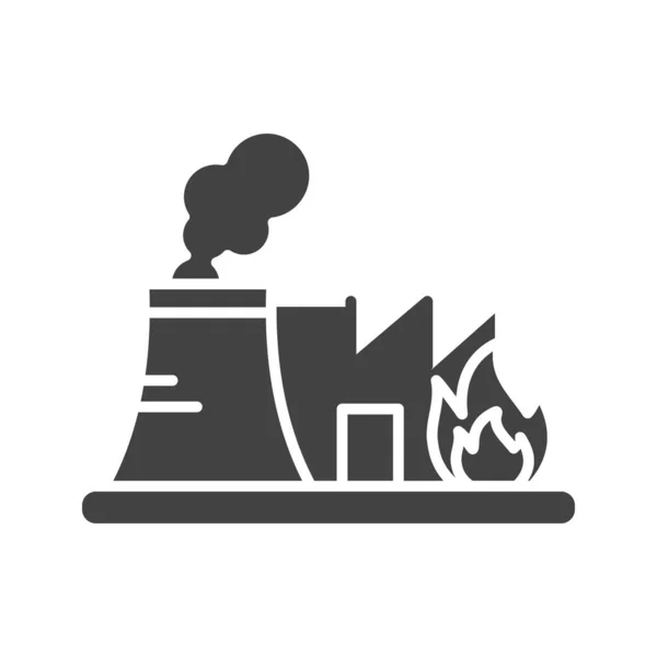 Förbränningsikonbild Lämplig För Mobil Applikation — Stock vektor