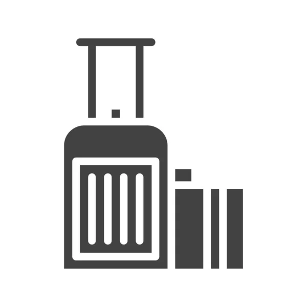 Symbolbild Gepäck Für Den Mobilen Einsatz Geeignet — Stockvektor