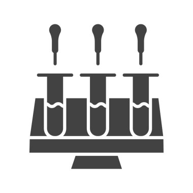 Kuantum Dot Simgesi resmi. Mobil uygulama için uygun.
