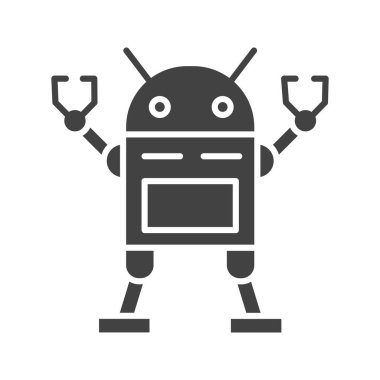 Robotik Simge resmi. Mobil uygulama için uygun.