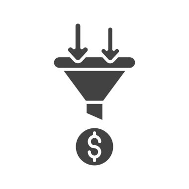 Sale Funnel Simgesi imajı. Mobil uygulama için uygun.