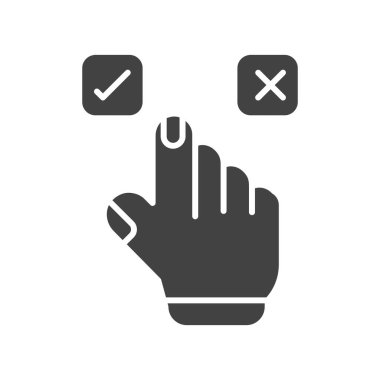 Seçim simgesi resmi. Mobil uygulama için uygun.